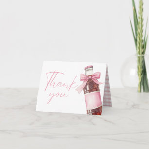 Tarjeta de agradecimiento plegada para baby shower