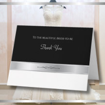 Tarjeta de agradecimiento plegada para boutique nu