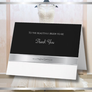 Tarjeta de agradecimiento plegada para boutique nu