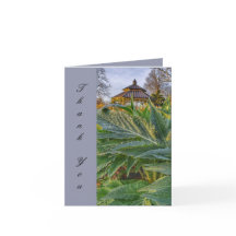 Tarjeta de agradecimiento plegada, pequeña, de 4" 