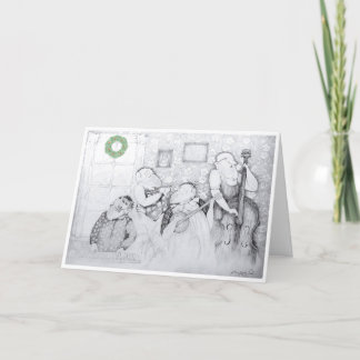 Tarjeta de agradecimiento plegada, pequeña, de 4"