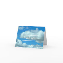 Tarjeta de agradecimiento plegada, pequeña, de 4"