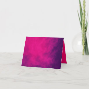 Tarjeta de agradecimiento plegada rosa y violeta n
