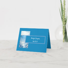 tarjeta de agradecimiento plegado a la vibración d