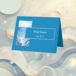 tarjeta de agradecimiento plegado a la vibración d