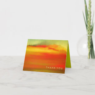 Tarjeta de agradecimiento plegado AURORA BOREALIS