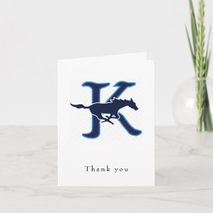 Tarjeta de agradecimiento plegado con logotipo per