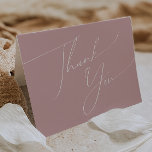 Tarjeta de agradecimiento plegado por el vibrante<br><div class="desc">Presentamos nuestro impresionante guión de escritura polvoriento rosa plegado tarjeta de agradecimiento perfecta para su sencilla y moderna celebración de la primavera de boho. Nuestro elegante diseño incluye una vibrante paleta de colores pastel y luminosa con un guión de caligrafía de moda vintage. Ya sea que prefiera un estilo minimalista...</div>