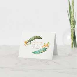 Tarjeta De Agradecimiento Plumas Bohemias Tribal Turquesa Boda Agradecimient