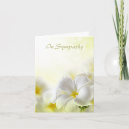 Tarjeta De Agradecimiento Plumeria de simpatía