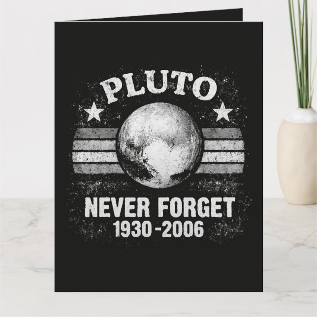 Tarjeta De Agradecimiento Plutón Nunca Olvides (Anverso)