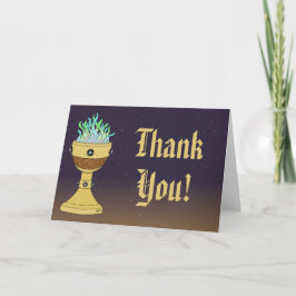 Tarjeta De Agradecimiento Poción mágica en combinación de Mazer y cáliz