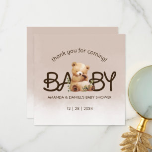 Tarjeta De Agradecimiento Podemos Esperar A Baby Shower Gracias