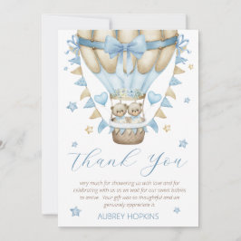 Tarjeta De Agradecimiento Podemos Esperar A Dos Chicas Baby Shower