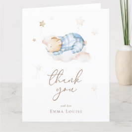 Tarjeta De Agradecimiento Podemos esperar a Teddy Bear en la nube Baby Showe
