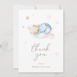 Tarjeta De Agradecimiento Podemos esperar a Teddy Bear en la nube Baby Showe