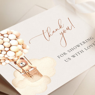 Tarjeta De Agradecimiento ¡Podemos Esperar! Baby Shower Gracias