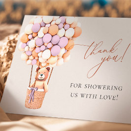 Tarjeta De Agradecimiento ¡Podemos Esperar! Baby Shower Gracias