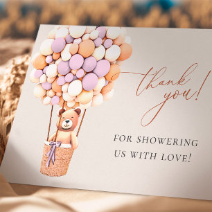 Tarjeta De Agradecimiento ¡Podemos Esperar! Baby Shower Gracias