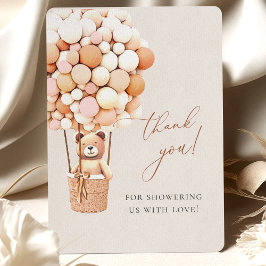 Tarjeta De Agradecimiento ¡Podemos Esperar! Baby Shower Gracias