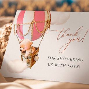 Tarjeta De Agradecimiento ¡Podemos Esperar! Baby Shower Gracias