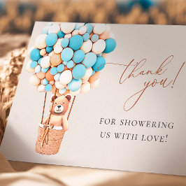 Tarjeta De Agradecimiento ¡Podemos Esperar! Baby Shower Gracias