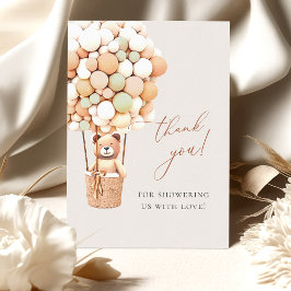 Tarjeta De Agradecimiento ¡Podemos Esperar! Baby Shower Gracias