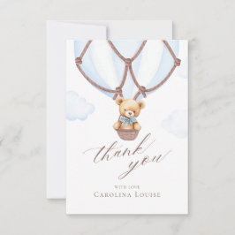 Tarjeta De Agradecimiento ¡Podemos Esperar! Hot Air Baloon Gracias