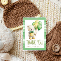 Podemos esperar lindo oso de peluche sabio verde