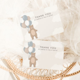 Tarjeta De Agradecimiento Podemos Esperar. | Neutral Blue Boy