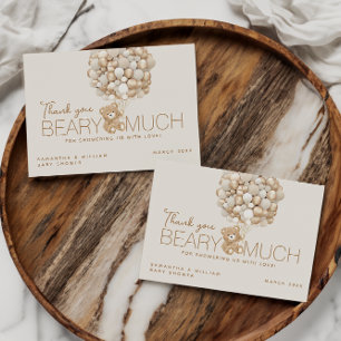 Tarjeta De Agradecimiento Podemos esperar prematuramente Baby Shower neutral