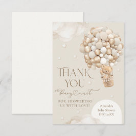 Tarjeta De Agradecimiento Podemos esperar temprano a Baby Shower neutral de 