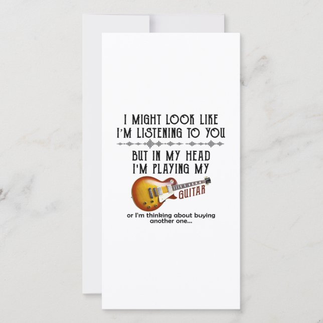 Tarjeta De Agradecimiento Podría parecerme como si te estuviera escuchando (Anverso)