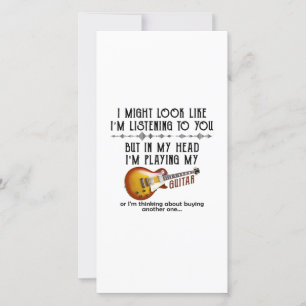 Tarjeta De Agradecimiento Podría parecerme como si te estuviera escuchando