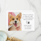 Tarjeta De Agradecimiento Poema veterinario personalizado Mascota de perros  (Anverso/Reverso In Situ)