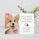 Tarjeta De Agradecimiento Poema veterinario personalizado Mascota de perros  (Anverso de pie)