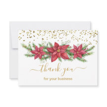 Poinsettia, pino, Navidades de negocios de oro