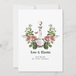 Tarjeta De Agradecimiento Poison Lotion Halloween Gothic