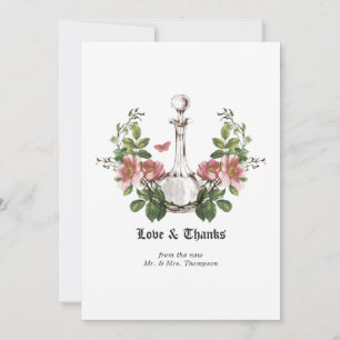 Tarjeta De Agradecimiento Poison Lotion Halloween Gothic