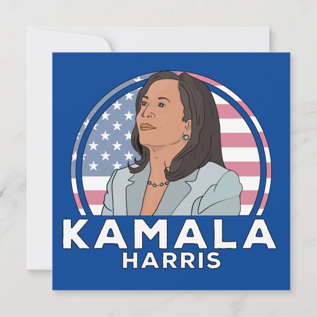 Tarjeta De Agradecimiento Política Kamala Harris (Anverso)