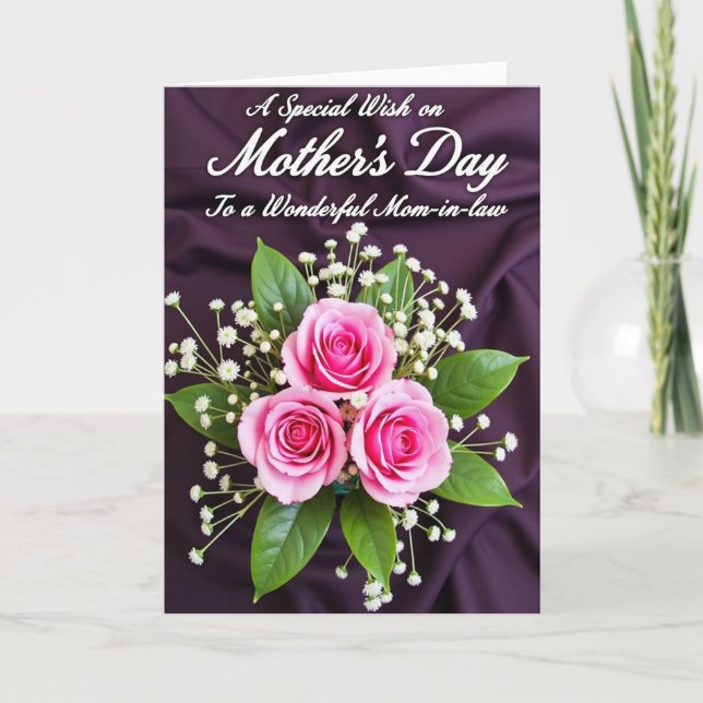 Tarjeta de agradecimiento Polka Dot Rose (Anverso)