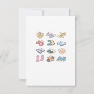 Tarjeta De Agradecimiento pon tus pies en alto, tema de zapatillas