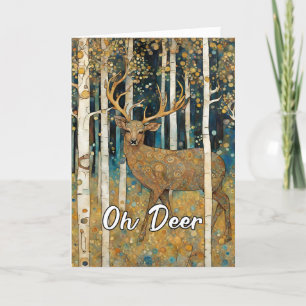 Tarjeta De Agradecimiento Ponte bien pronto artístico ruso Oh ciervo