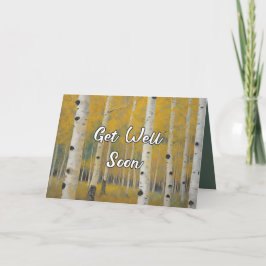 Tarjeta De Agradecimiento Ponte bien pronto Aspen Nature Lover