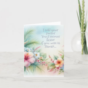 Tarjeta De Agradecimiento Ponte bien pronto con una sonrisa: Graciosa, mejor