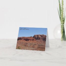 Tarjeta De Agradecimiento Ponte bien pronto - Valle de los Dioses