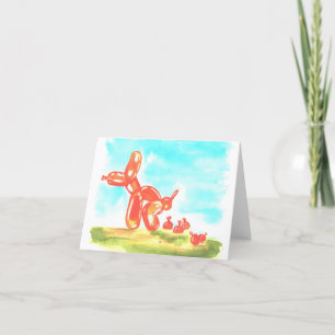 Tarjeta De Agradecimiento Poop o Pop Pup