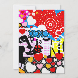 Tarjeta De Agradecimiento Pop Art Valentine