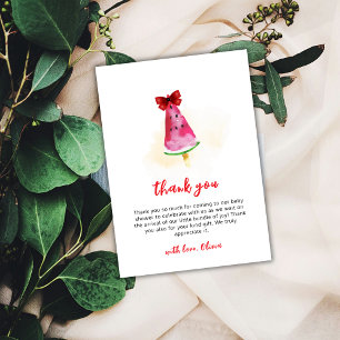 Tarjeta De Agradecimiento Popcicle Preparado Para Pop Ice Cream Baby Shower