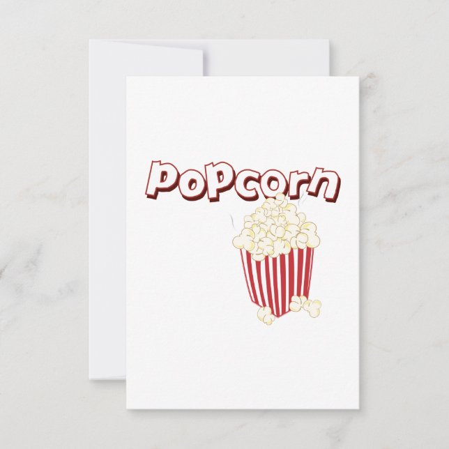 Tarjeta De Agradecimiento Popcorn (Anverso)